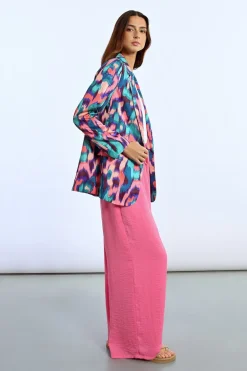 Blazer droit, imprimé