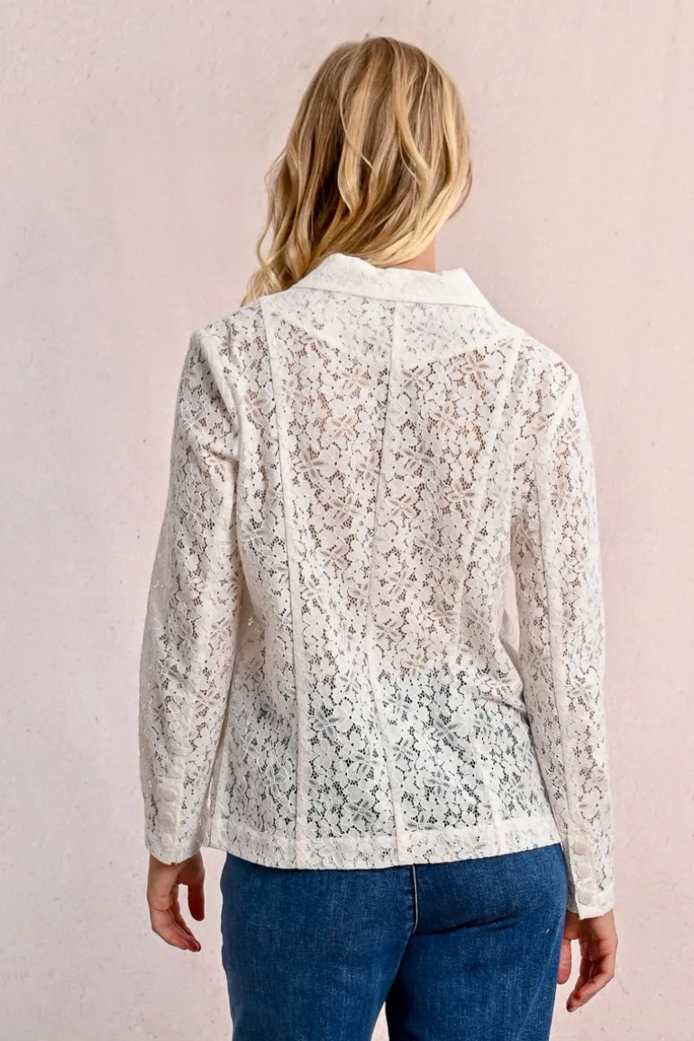 Blazer en dentelle