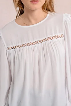 Blouse détails ajourés