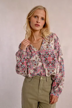 Blouse oversize imprimée