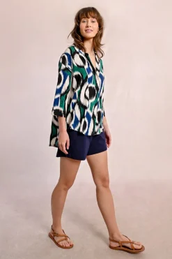 Blouse oversize imprimée