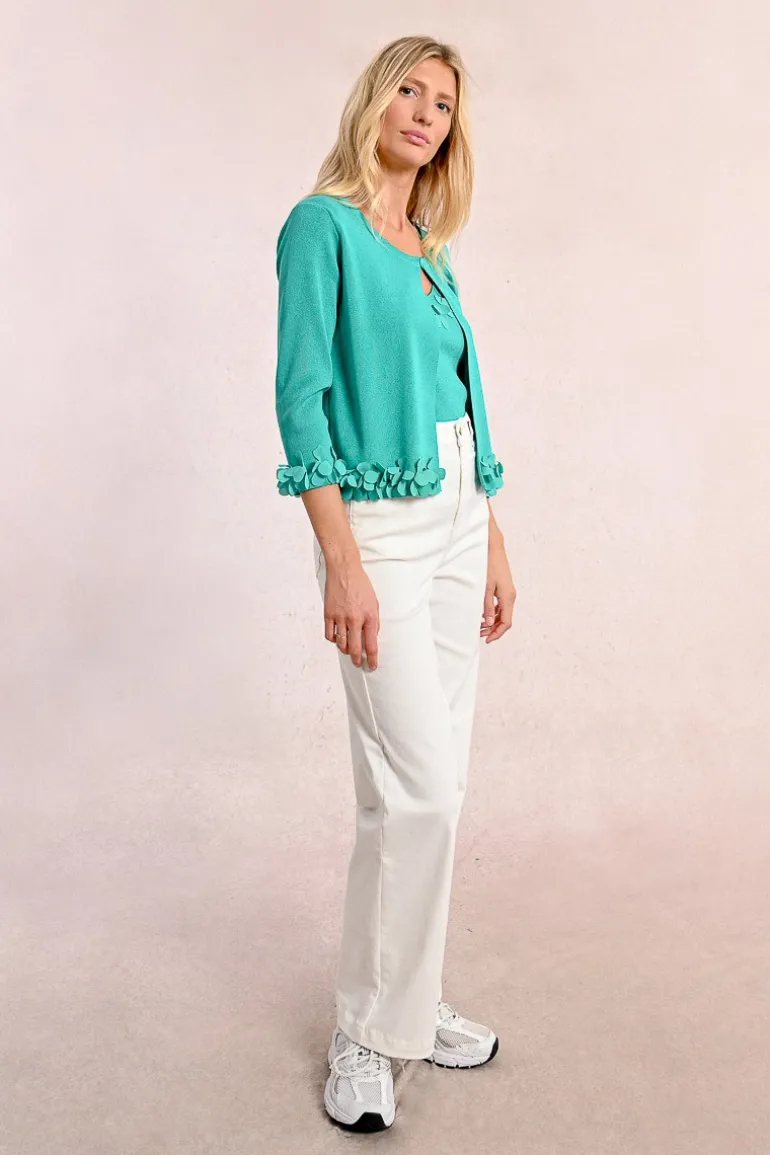 Cardigan ouvert et fantaisie