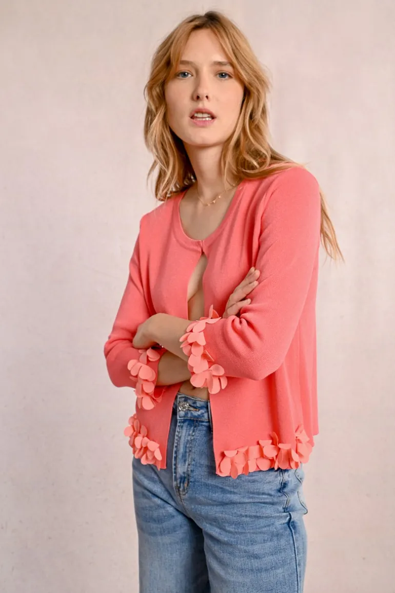 Cardigan ouvert et fantaisie