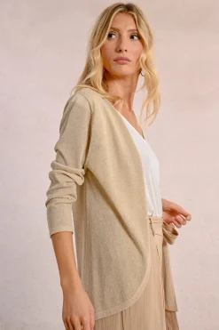 Cardigan ouvert et irisé