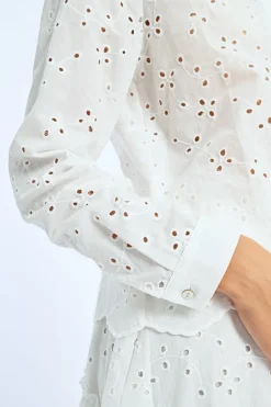 Chemisier à broderies anglaises