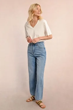 Denim droit