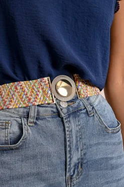 Large ceinture tressée à clipser