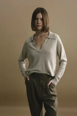 Pantalon à pinces en lin