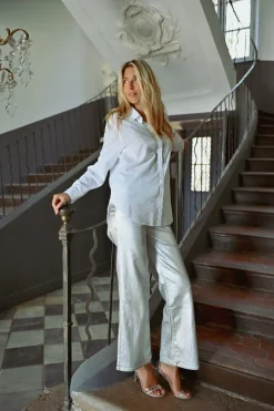 Pantalon enduit