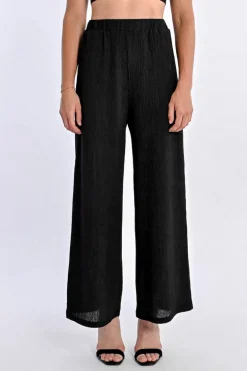 Pantalon fluide en semi-transparence