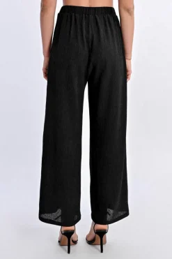 Pantalon fluide en semi-transparence
