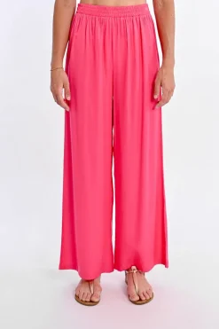 Pantalon fluide taille haute
