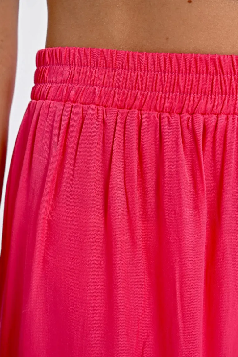 Pantalon fluide taille haute