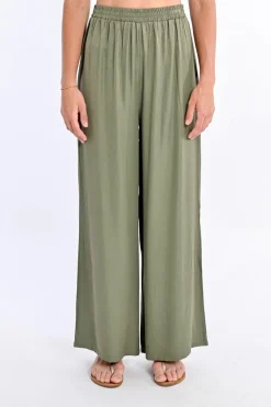 Pantalon fluide taille haute