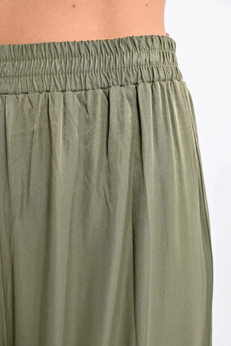 Pantalon fluide taille haute
