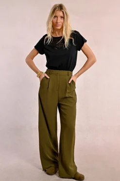Pantalon large à pinces