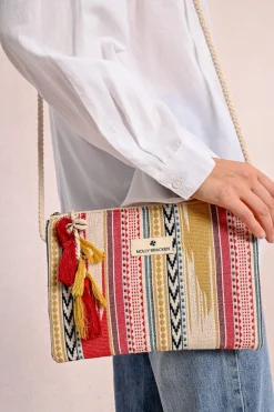 Pochette tressée multico