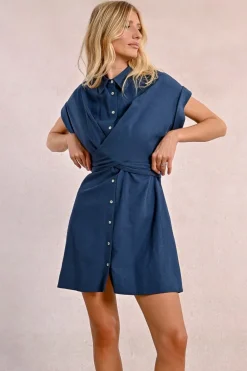 Robe chemise à dos nouable