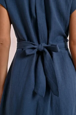 Robe chemise à dos nouable