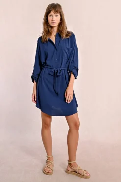 Robe chemisier courte nouable