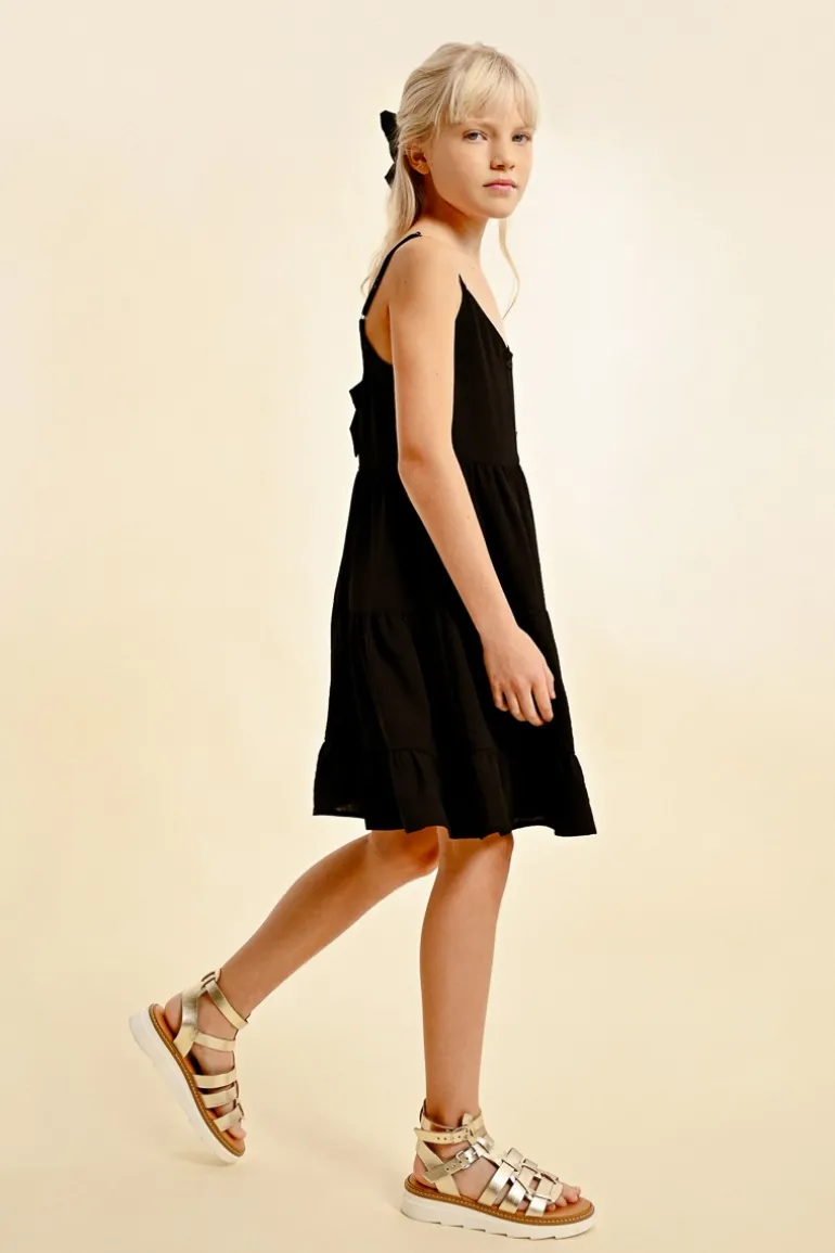Robe courte à volants