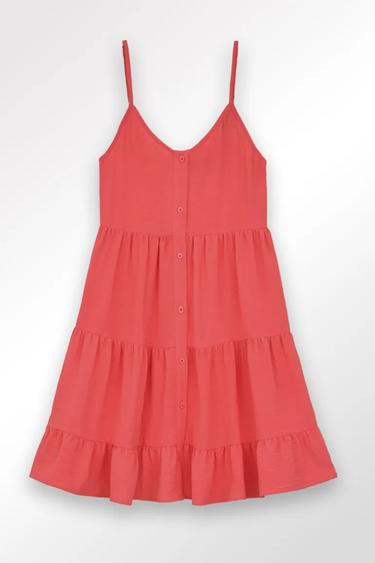 Robe courte à volants