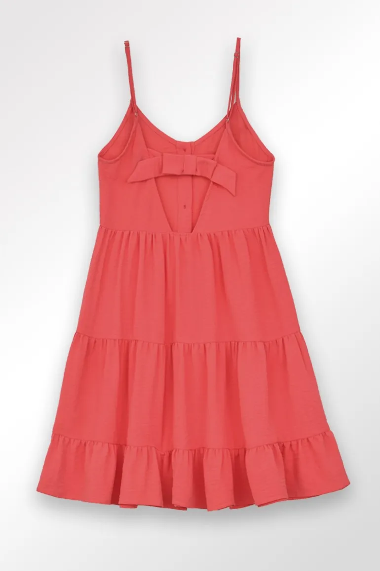 Robe courte à volants
