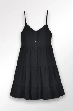 Robe courte à volants