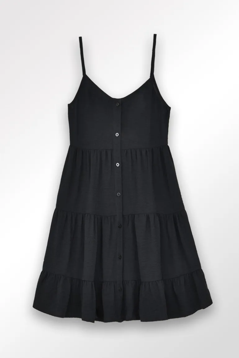 Robe courte à volants