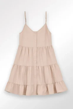 Robe courte à volants
