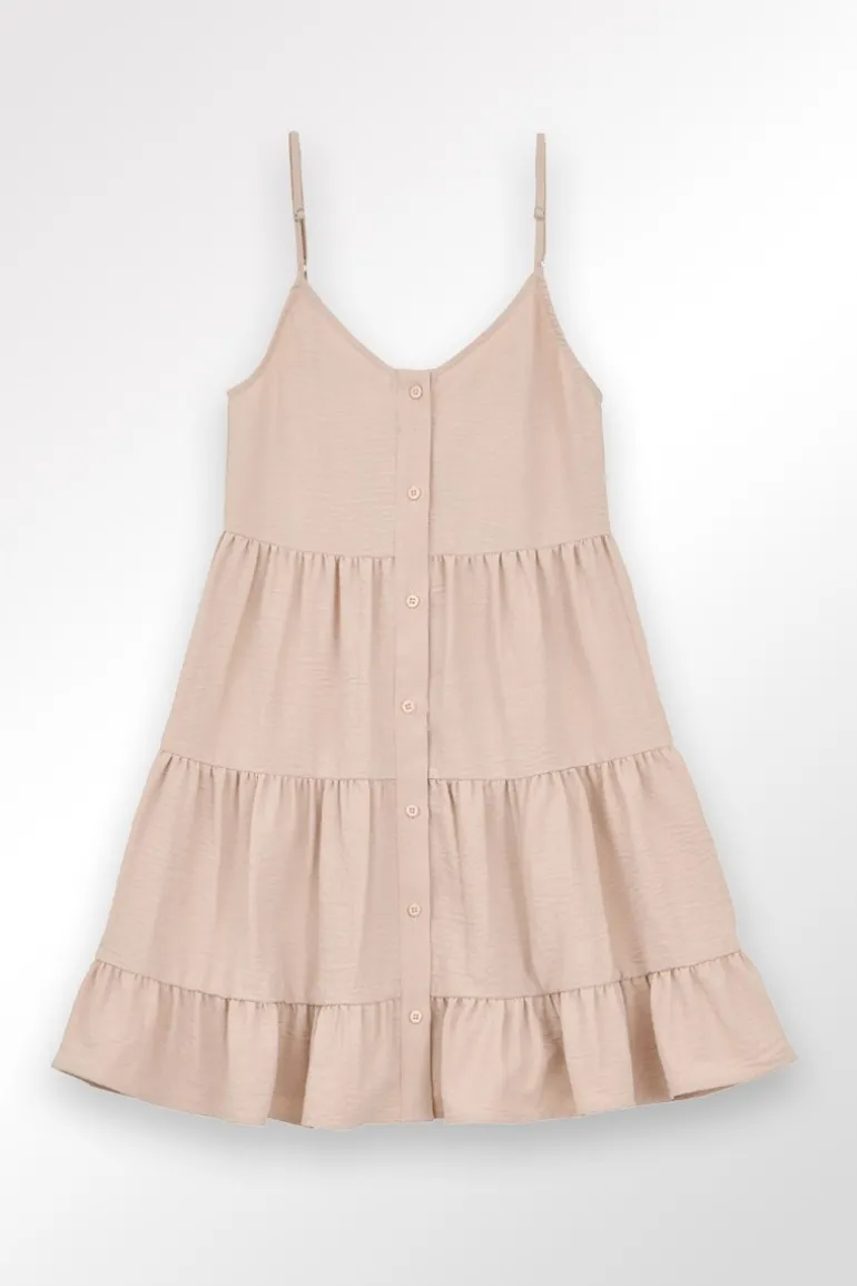 Robe courte à volants