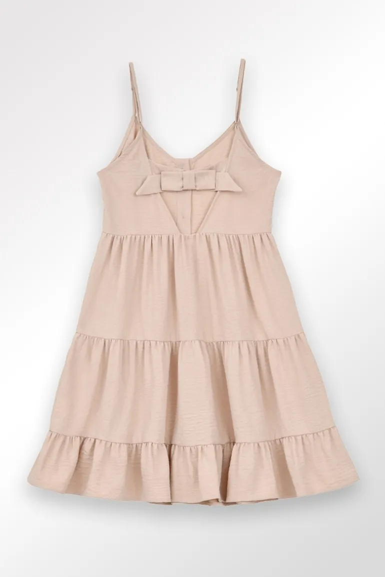 Robe courte à volants