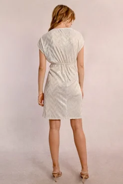 Robe courte drappée