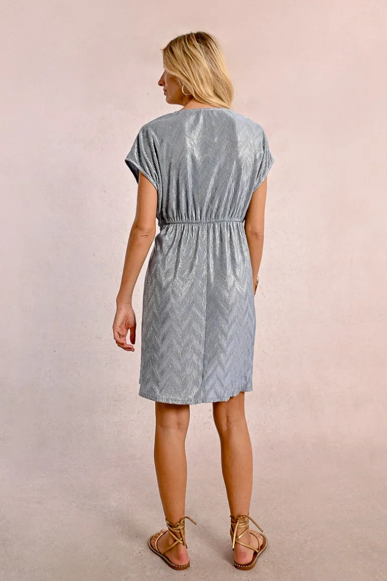 Robe courte drappée