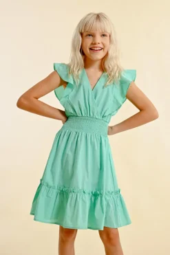 Robe courte en volume
