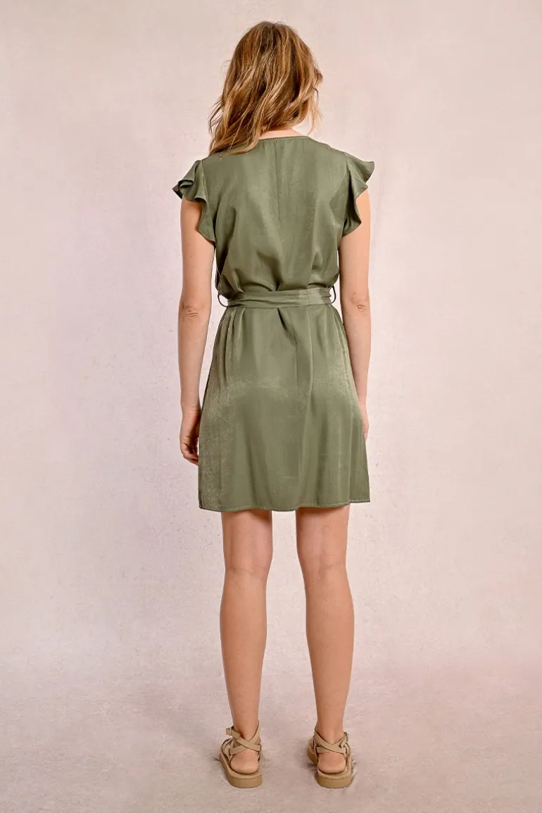Robe courte et nouable à la taille