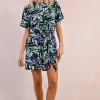 Robe courte nouable à imprimé