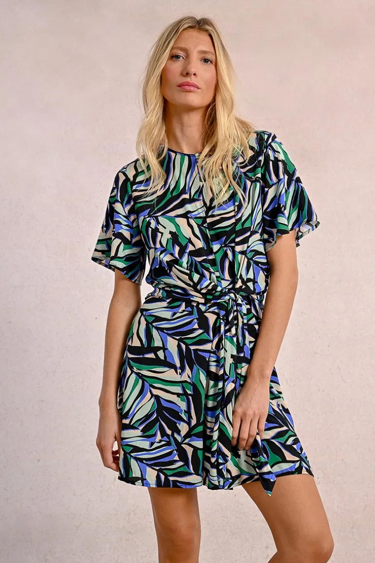 Robe courte nouable à imprimé