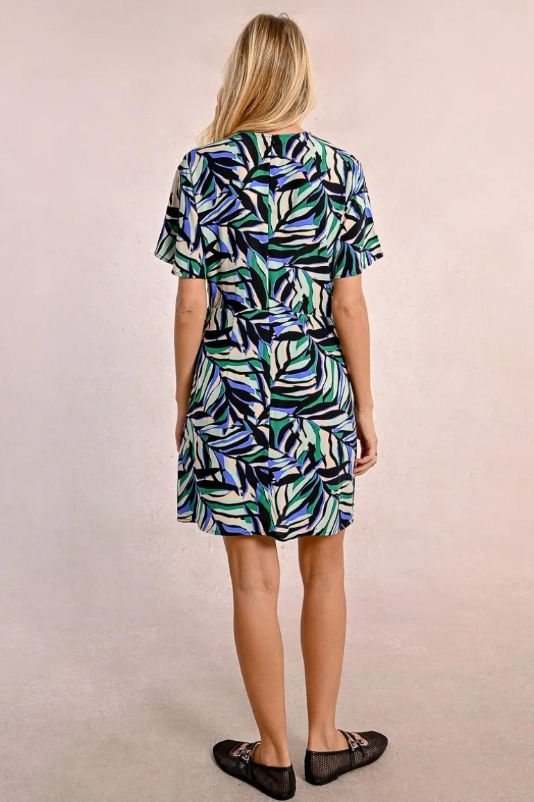 Robe courte nouable à imprimé