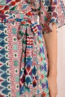 Robe longue à imprimé