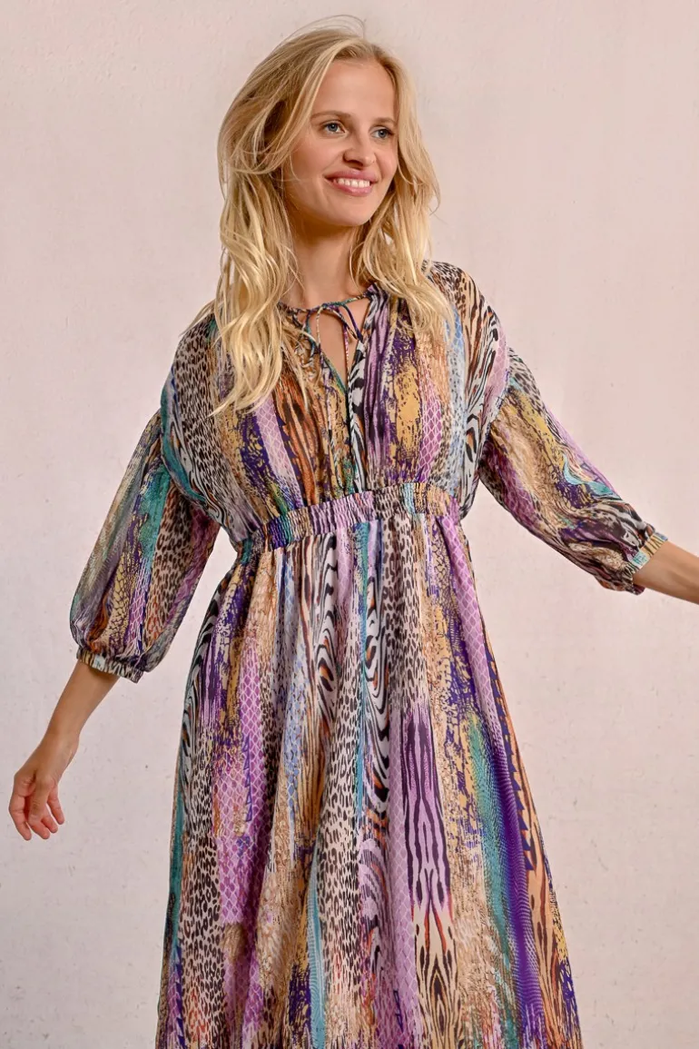 Robe longue à imprimé