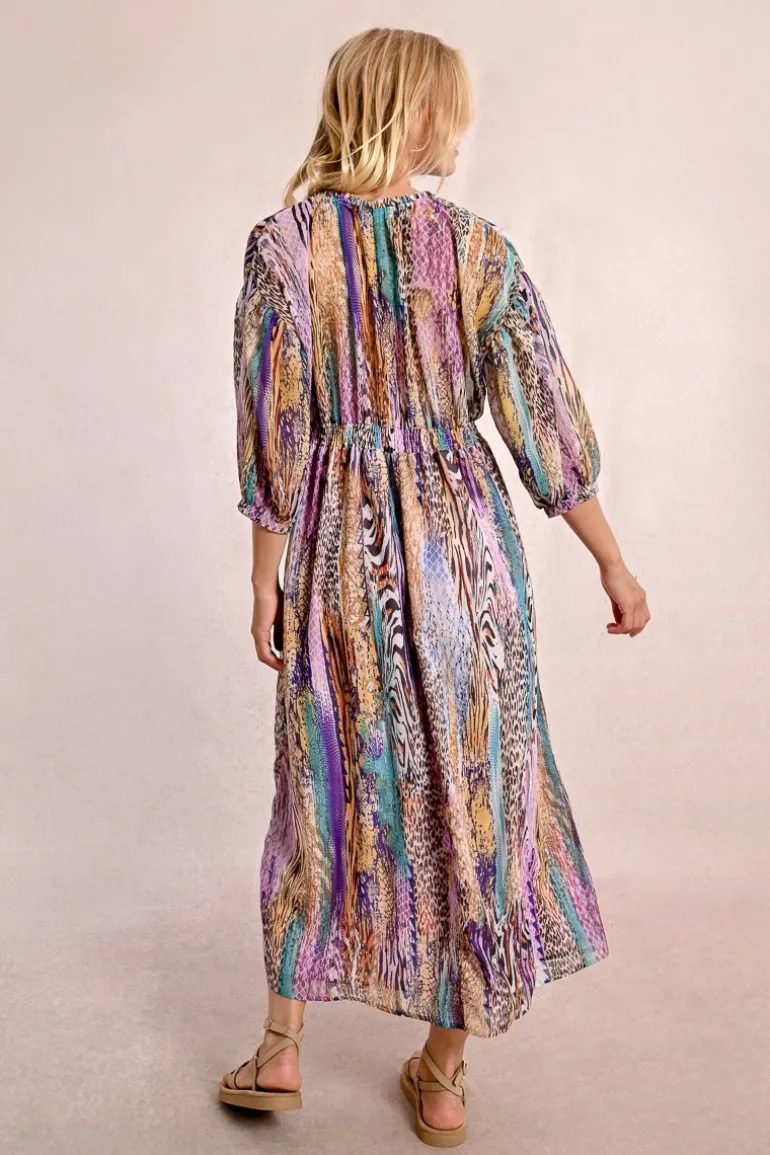 Robe longue à imprimé