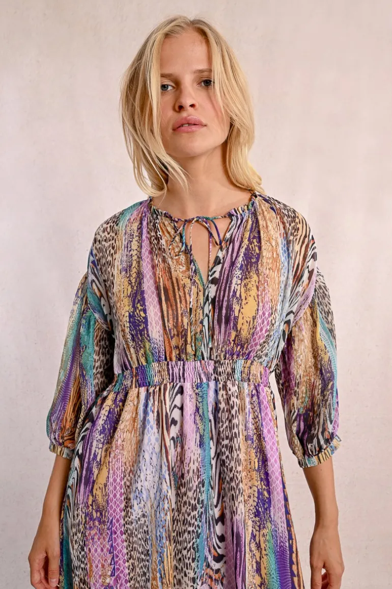 Robe longue à imprimé