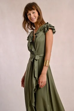 Robe longue asymétrique