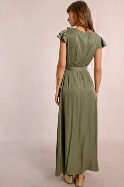 Robe longue asymétrique