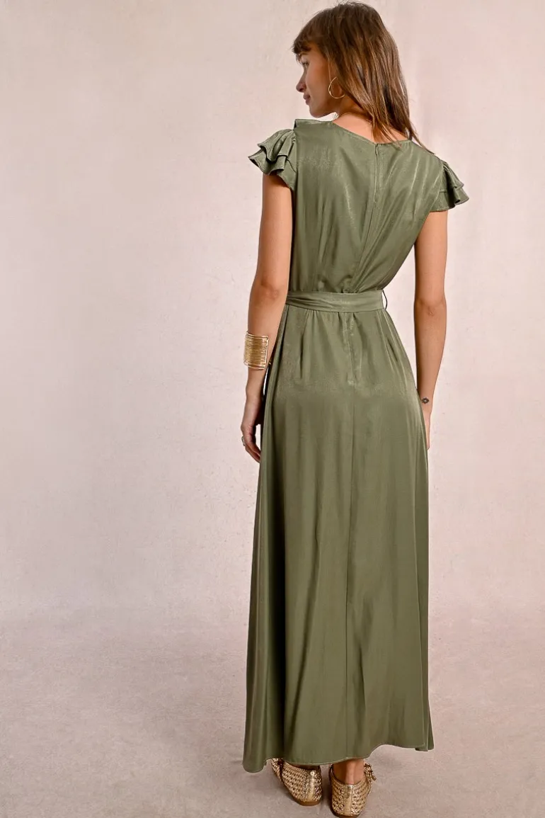 Robe longue asymétrique