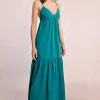 Robe longue croisée dans le dos
