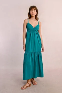 Robe longue croisée dans le dos