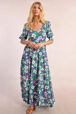 Robe longue imprimée