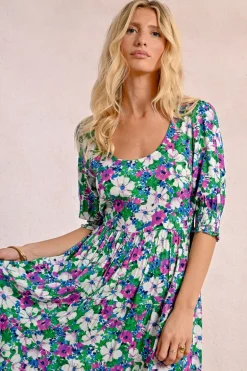Robe longue imprimée